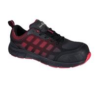 Portwest Composite Textile Trainer S1PS FO SR 44 Blk/Red