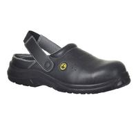 Portwest Compositelite ESD Perforated Safety Clogs Black Size 2