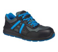Portwest Compositelite Mersey S1P Safety Trainers Black / Blue Size 13