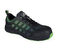Portwest Compositelite Ogwen Low Cut Trainer S1P, Color: Black/Green, Size: 47, FT35BGN47
