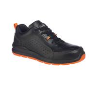 PORTWEST Compositelite Perforated Safety Trainer S1P Black/Orange FC09