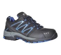 Portwest FC67BKR44 Compositelite Vistula Trainer, S1P HRO, Regular, Size: 44, Black/Blue