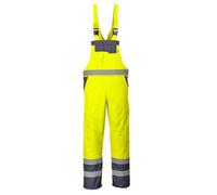 Portwest Contrast Bib & Brace Coverall Yellow/Navy - Inside Leg: 3 M 31"