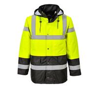 Portwest Contrast Traffic Jacket Yellow/Black Size: L Colour: Yellow/B L