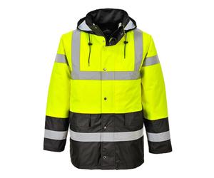 Portwest Contrast Traffic Jacket Yellow/Black Size: M Colour: Yellow/B M