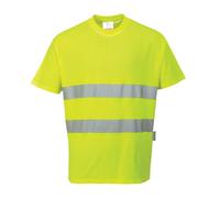 Portwest Hi Vis Cotton Comfort Short Sleeve T Shirt Yellow 4XL