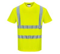 Portwest Hi-Vis Cotton Comfort T-Shirt Short Sleeve Lightweight Reflective S170