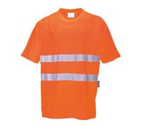 Portwest Hi Vis Cotton Comfort Short Sleeve T Shirt Orange 4XL