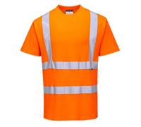 Portwest Cotton Comfort T-Shirt Short Sleeve Orange Size: S Colour: Or S