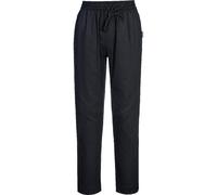 Portwest Cotton MeshAir Chefs Trousers Black 2XL 31"