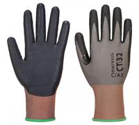 Portwest CT32 CT MR Micro Foam Nitrile Grey/Black Size: S Colour: Grey S