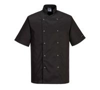 PORTWEST Cumbria Chefs Jacket Food Industry Catering Chef Lightweight Coat-C733