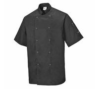 Portwest Cumbria Stud Fastening Chefs Jacket Short Sleeve - C733