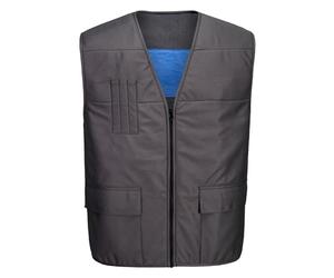 Portwest CV28 Cooling Vest Lightweight Breathable Workwear Quick Activation Reusable Eight Hour Cooling Mesh Fabric Three Pocket Functional Design