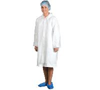 Portwest Disposable Visitors Coat PP, Color: White, Size: XXL, D118WHRXXL