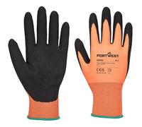 Portwest Dermi Grip NPR15 Nitrile Sandy Gloves Orange / Black XS Pack of 1