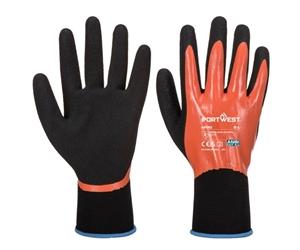 Portwest Dermi Pro Glove XS Orange/Blk (Pack of 12)
