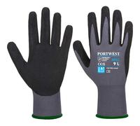 Portwest Dermiflex Aqua Glove Grey/Black Size: M Colour: Grey/Black, S M