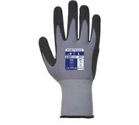 Portwest Dermiflex Plus Glove Grey/Black Size: L Colour: Grey/Black, H L