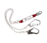 Portwest Double Lanyard With Shock Absorber, Color: White, FP25WHR