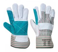 Portwest Double Palm Rigger Grey/Green Size: XL Colour: Grey/Green, Si XL
