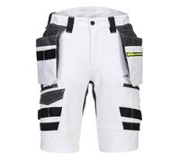 Portwest DX444 DX4 Detachable Holster Pocket Shorts Ripstop Fabric | 93% Polyester, Painter Decorator, Reflective Trim, Cargo Storage, 4-Way Stretch, Zip Front, Workwear
