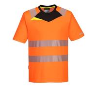 Portwest DX4 DX413 EzeeCool Hi-Vis Short Sleeve T-Shirt Reflective Black