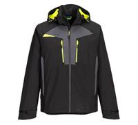 Portwest DX4 DX463 Stretch Rain Jacket Waterproof Breathable Work | EN 343 4:4 Certified, 20,000mm Column, Taped Seams, Packaway Hood