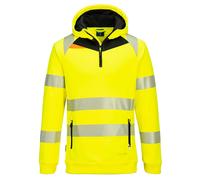 Portwest DX4 DX482 Hi-Vis Quarter Zip Hoodie
