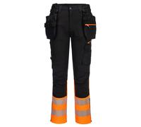 PORTWEST DX4 Hi-Vis Detachable Holster Pocket Craft Trousers Stretch Work Pants