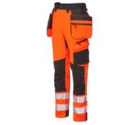 PORTWEST DX4 Hi Vis Detachable Holster Work Trousers Kneepad Pockets Safety Pant