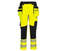 PORTWEST DX4 Hi Vis Detachable Holster Work Trousers Kneepad Pockets Safety Pant