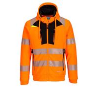 Portwest DX4 Hi-Vis Hoodie Comfort Warmth Zip Pockets Safety Work Hoodie Jacket
