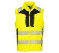Portwest DX4 Hi Vis Hybrid Baffle Bodywarmer 2XL Yellow/Blk