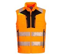 Portwest DX4 Hi Vis Hybrid Baffle Bodywarmer M Orange/Blk