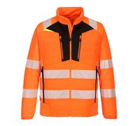 PORTWEST DX4 Hi-Vis Hybrid Baffle Jacket Padded Lined Modern Safety Work DX473