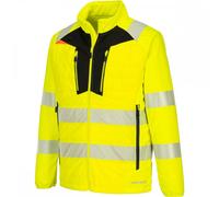Portwest DX4 Hi-Vis Hybrid Baffle Jacket Yellow/Black Size: M Colour: M