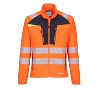 Portwest DX4 Hi-Vis Lightweight Mid Layer Jacket Stretch Full Zip Comfort Coat