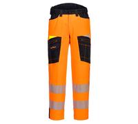Portwest DX4 Hi Vis Service Trousers Orange / Black 32" 31"