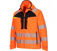 Portwest DX4 Hi-Vis Softshell Jacket(3L) Orange/Black Size: 2XL Colour 2XL
