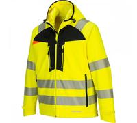 Portwest DX4 Hi-Vis Softshell Jacket(3L) Yellow/Black Size: 3XL Colour 3XL