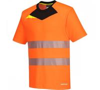 Portwest DX4 Hi-Vis T-Shirt Short Sleeve Orange/Black Size: S Colour: S