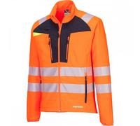 Portwest DX4 Mens Hi Vis Zip Pocket Baselayer Top Orange / Black 3XL