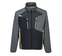Portwest DX4 Hybrid Baffle jacket (DX471) - Chin guard, Drawcord adjustable hem