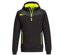 Portwest Dx4 Quarter Zip Work Hoodie Black - S