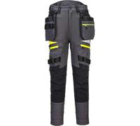 Portwest DX4 Women's Detachable Holster Pocket Trousers Metal Grey Regular 34