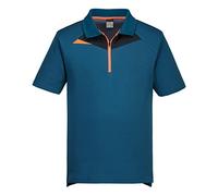 Portwest DX410 -DX4 Polo Shirt S/S - Metro Blue - Size: L