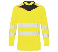 Portwest DX416 DX4 Hi-Vis T-Shirt L/S Yellow/Black M Colour: Yellow/Bl M