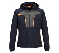 Portwest DX417 DX4 Technical Fleece Anti-pill Zipped Hooded Jacket - Dark Navy