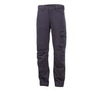 Portwest DX421 DX4 Trade Work Trousers Safety Pants 4 Way Stretch Fabric Ergonomic High Rise Waistband Adjustable Knee Pad Pockets Triple Stitched Seams Breathable Ventilation Durable Workwear, All Na